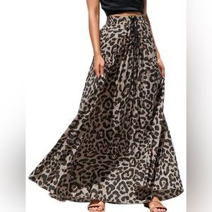 Cheetah Print Maxi Skirt